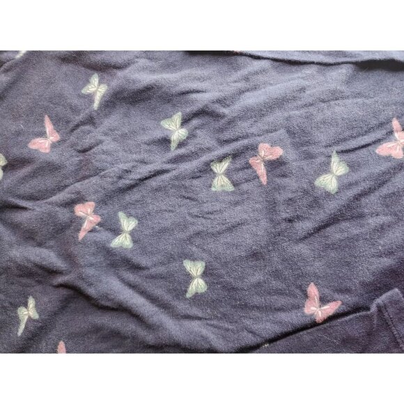 Lot of 2 Girls L 10/12 1 Cat & Jack /1 Old Navy Long Sleeve Butterfly, Glitter - Picture 6 of 8
